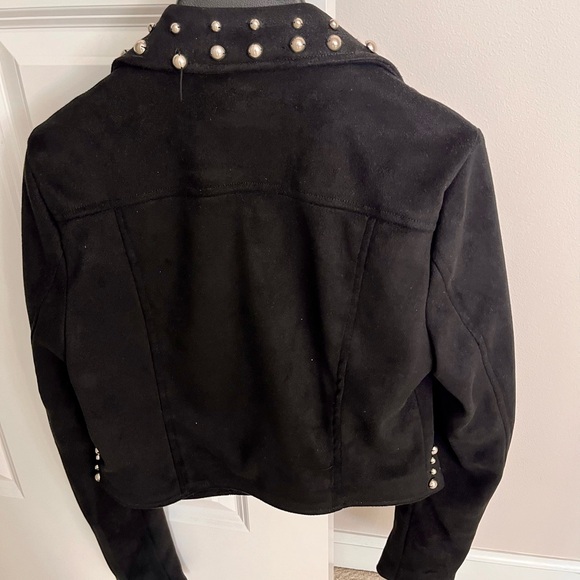 Forever 21 Black Leather Biker Jacket - Picture 4 of 4